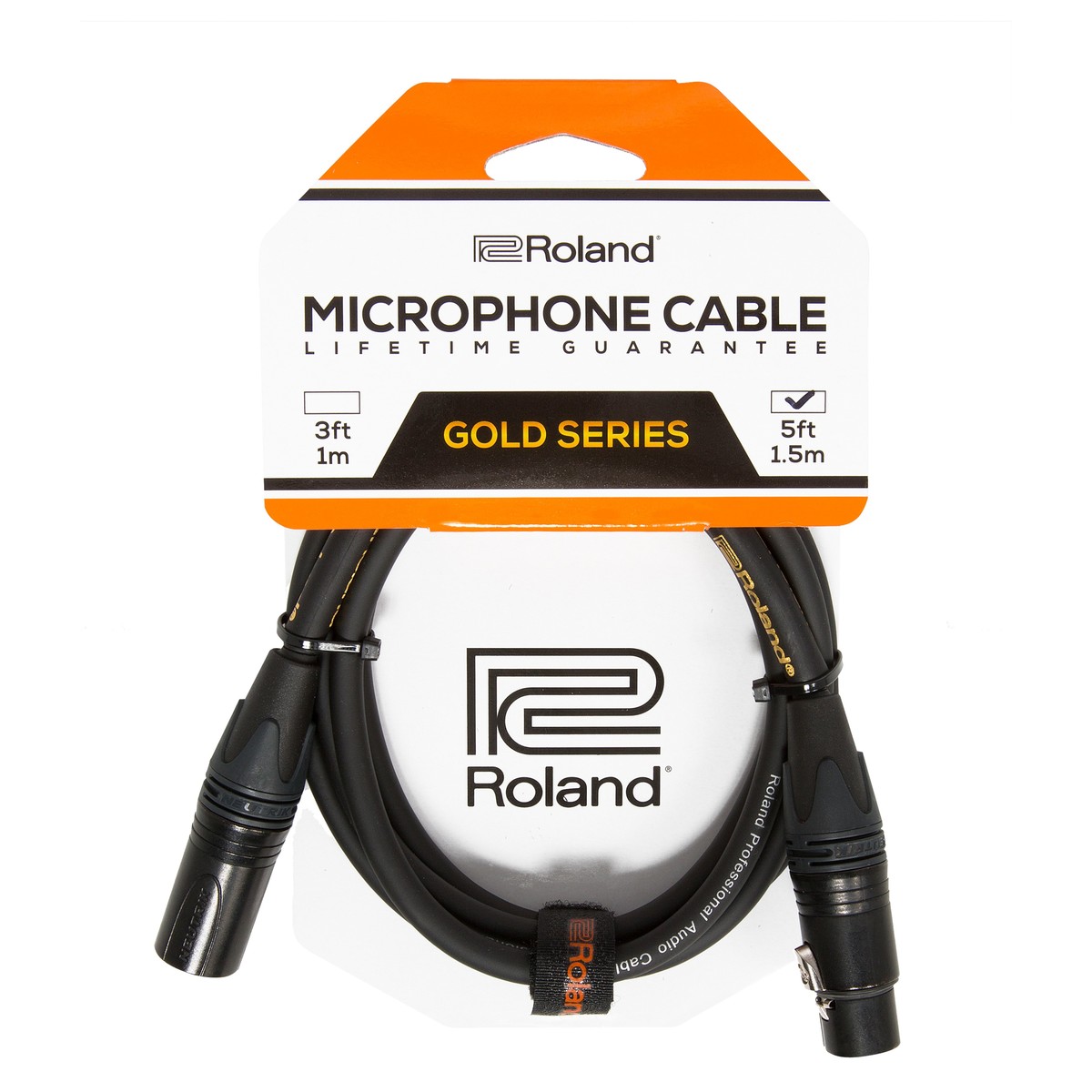 Roland Gold Series Microphone Cable 5ft/1.5m