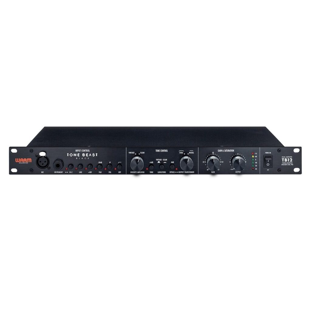 Warm Audio TB12 Black Tone Beast Tone Shaping Mic Preamp