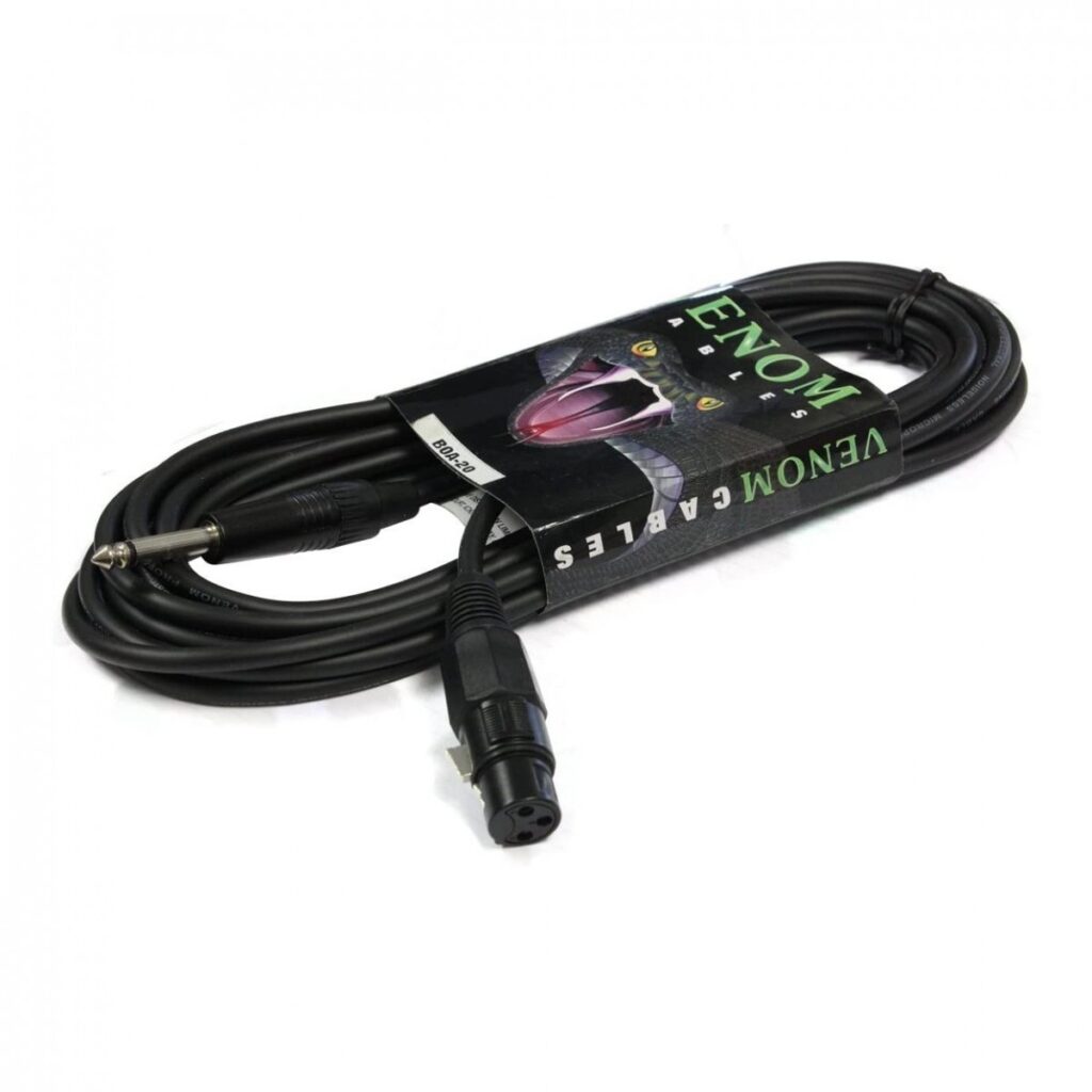 Venom BOA-20 Jack to XLR (F) Microphone Lead 20ft