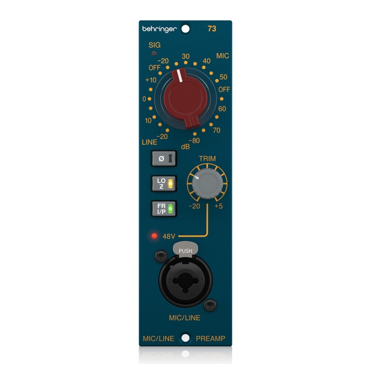 Behringer 73 Microphone Preamplifier with Custom-Built Midas Transformers