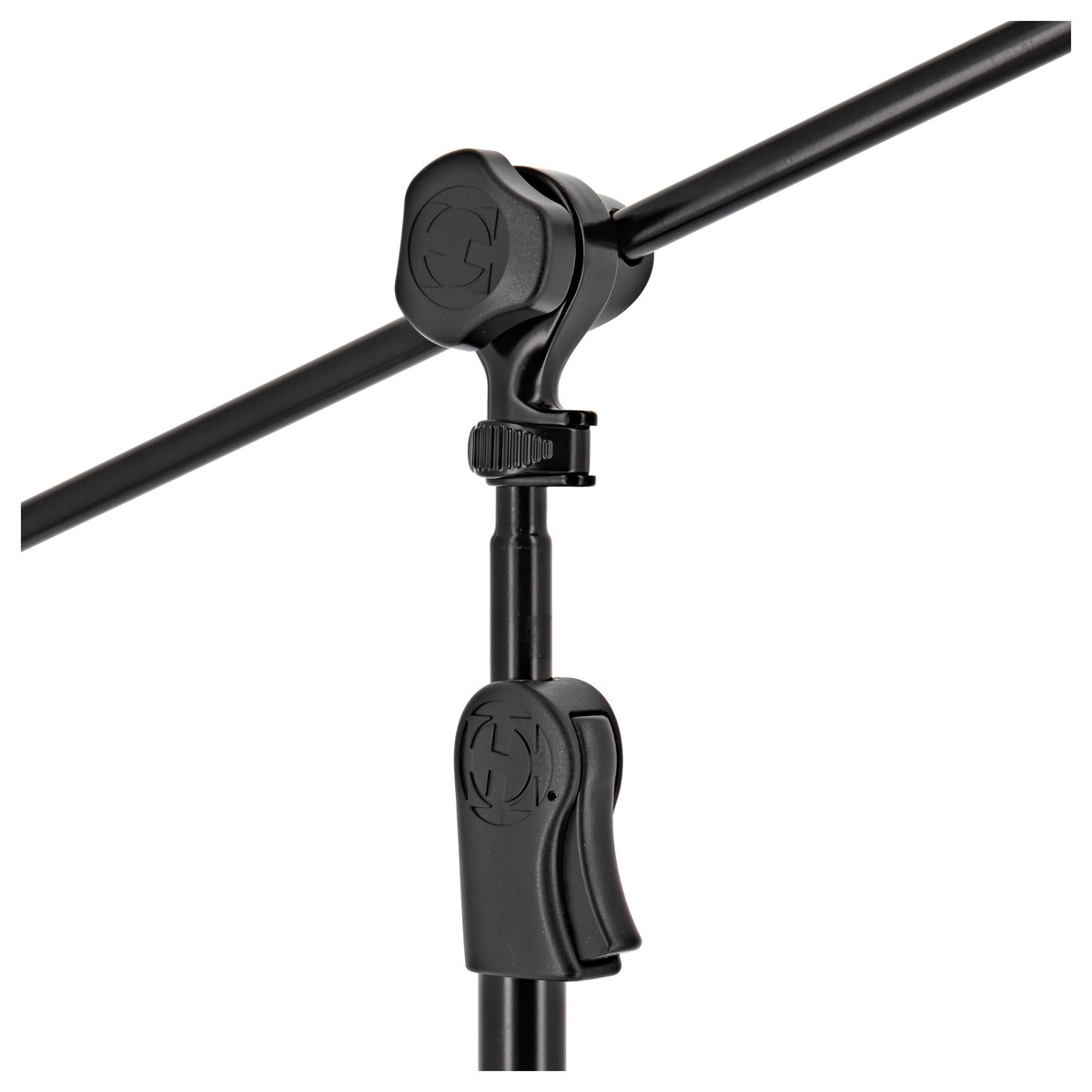 Hercules MS532B Ez Clutch Mic Stand with 2 in 1 Boom and Mic Clip