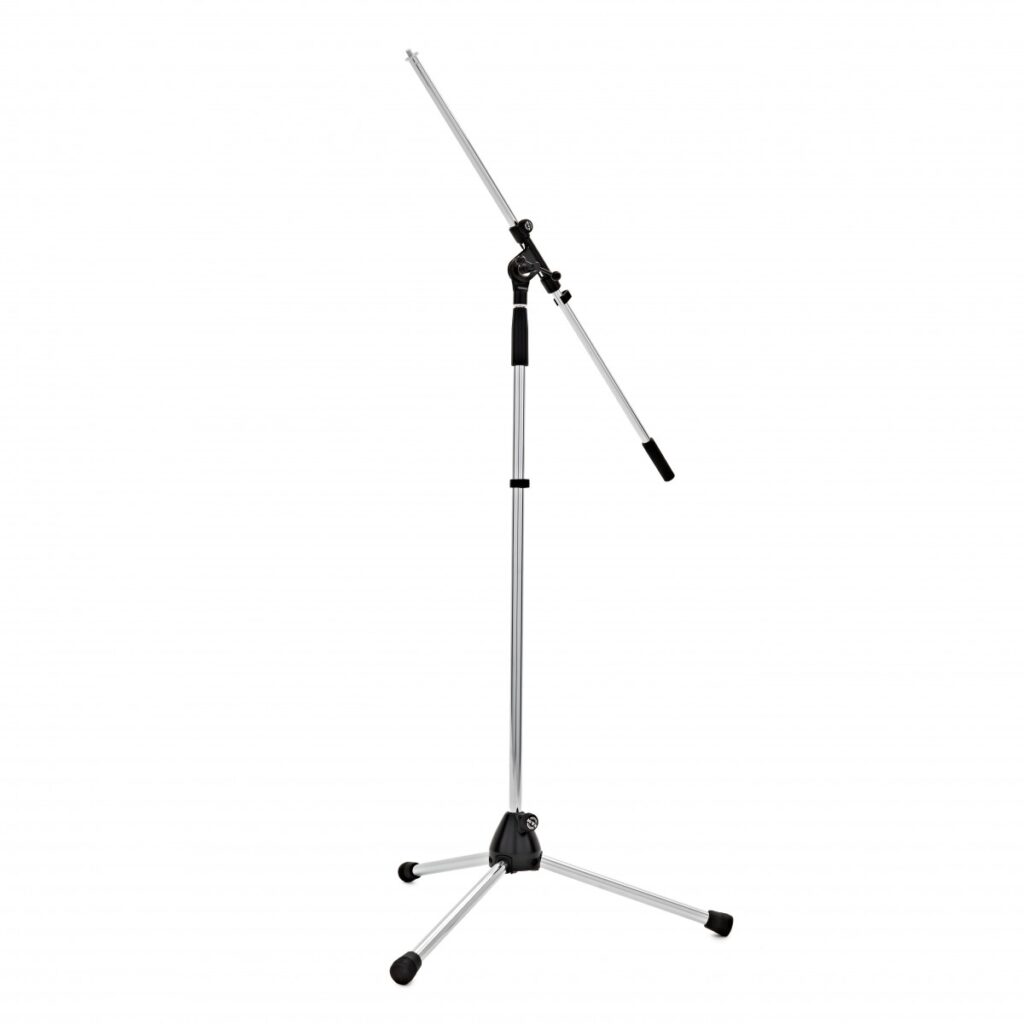 K&M 210/2 Boom Microphone Stand Chrome