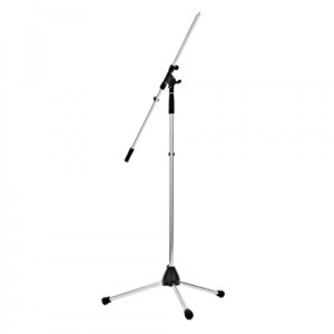 K&M 210/2 Boom Microphone Stand Chrome