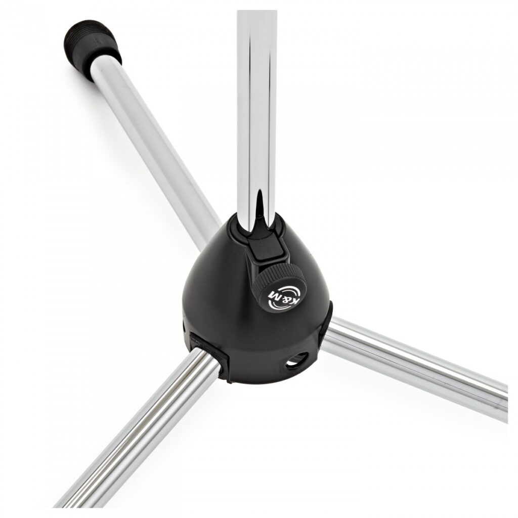 K&M 210/2 Boom Microphone Stand Chrome