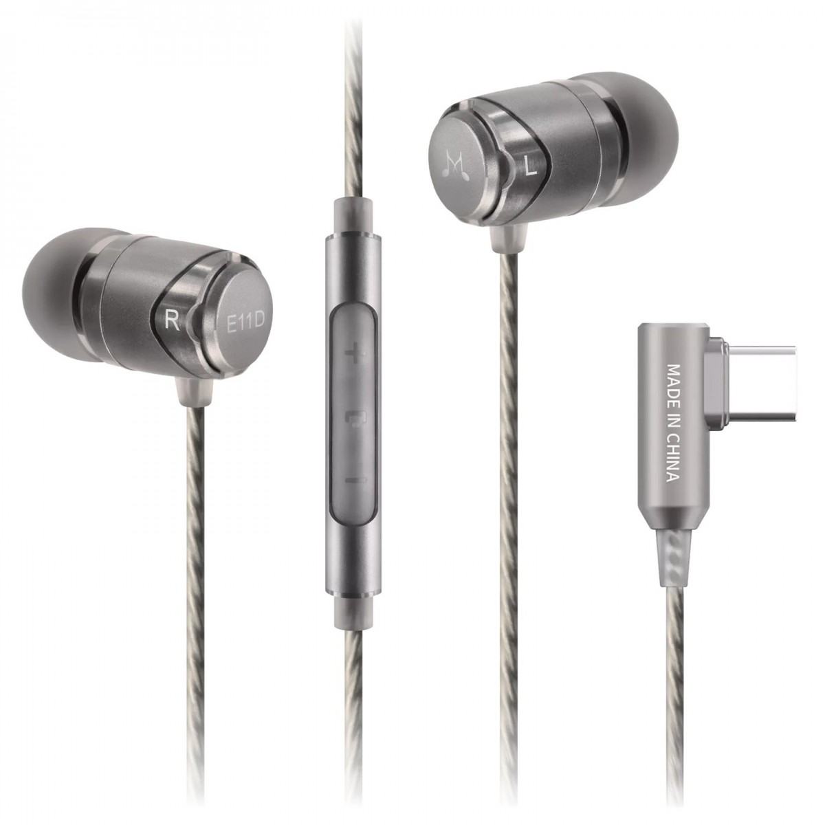 SoundMAGIC E11D In Ear Isolating USB-C Earphones with Mic Silver