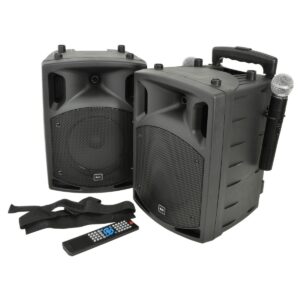 QTX PAV8 8 Portable PA Set With Wireless Microphones - Image 1