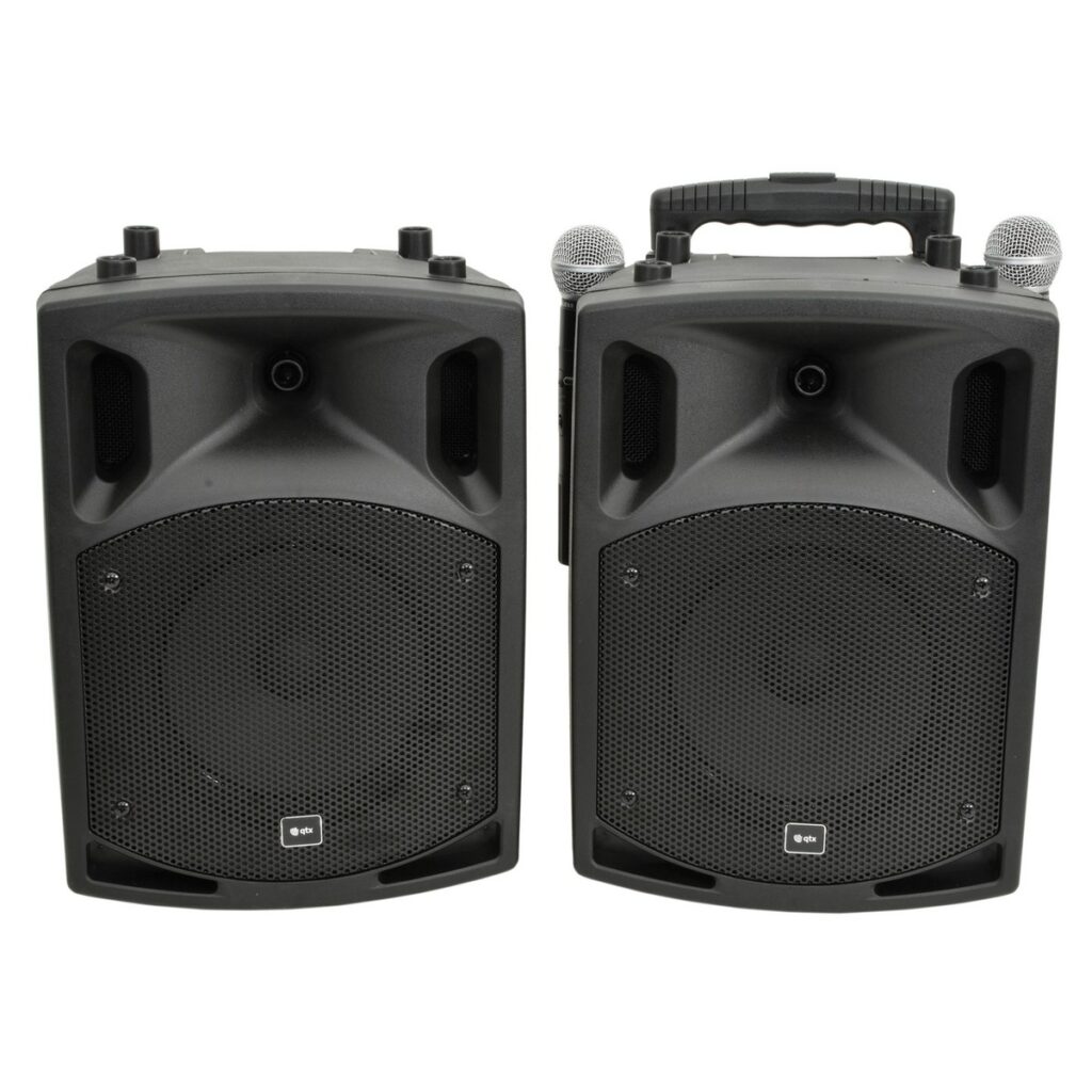 QTX PAV8 8 Portable PA Set With Wireless Microphones