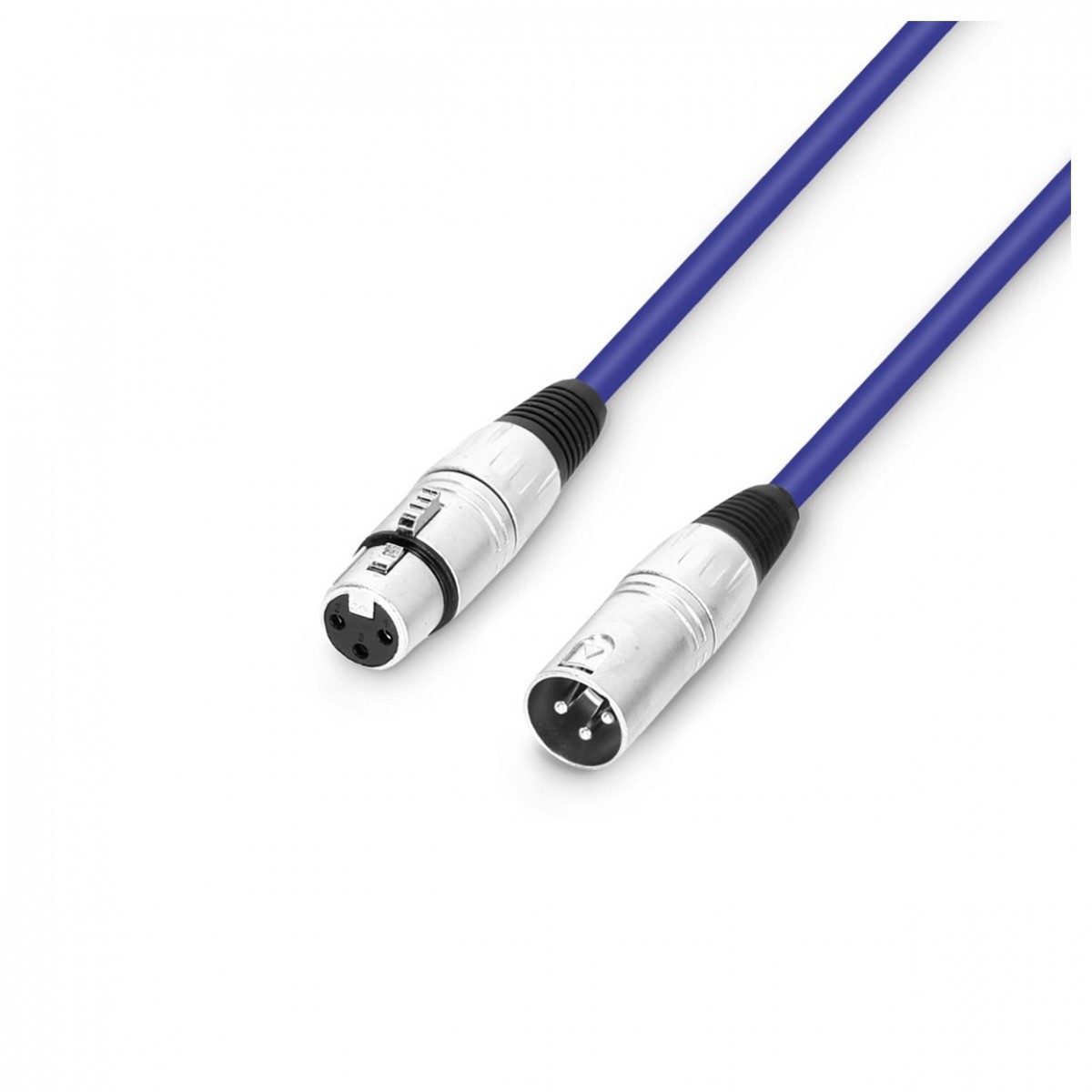 Adam Hall 3 STAR XLR Microphone Cable 1m Blue