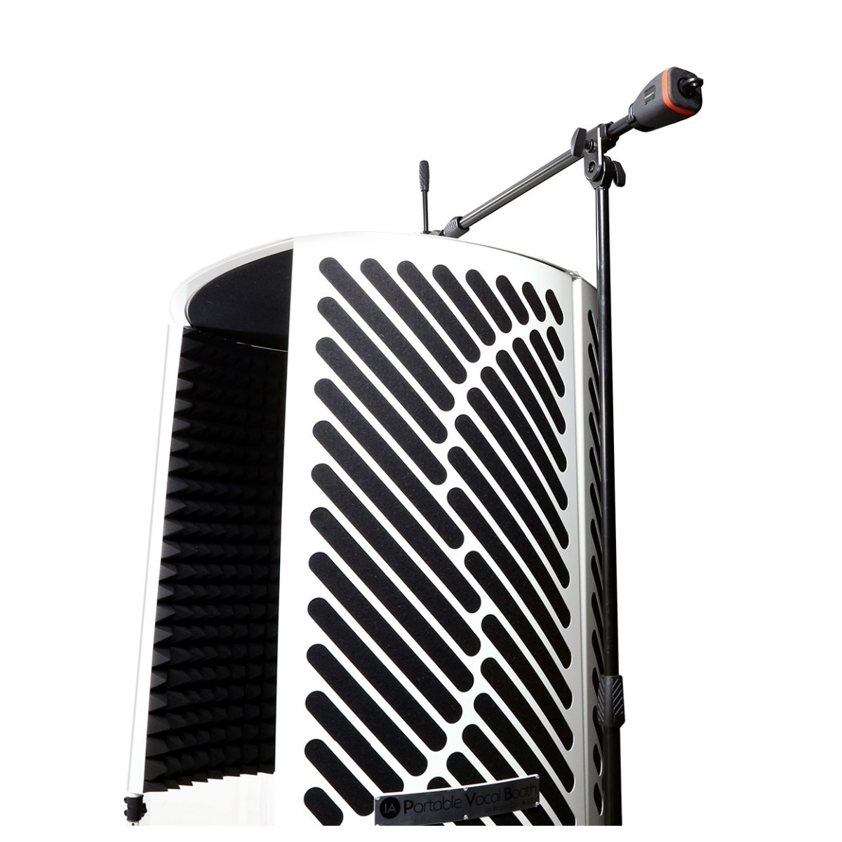 Imperative Acoustics Portable Vocal Booth with Overhead Mic Stand White - Image 3