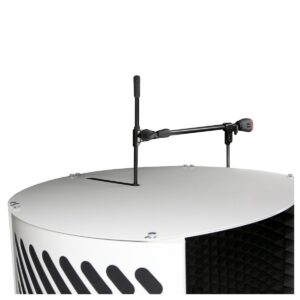 Imperative Acoustics Portable Vocal Booth with Overhead Mic Stand White - Image 4