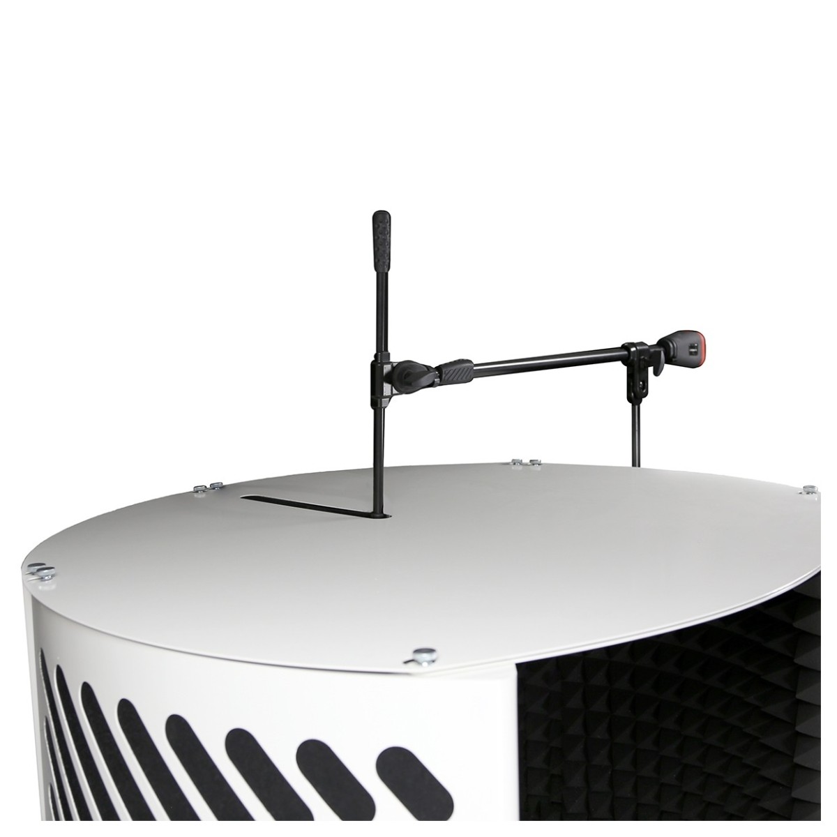 Imperative Acoustics Portable Vocal Booth with Overhead Mic Stand White - Image 4