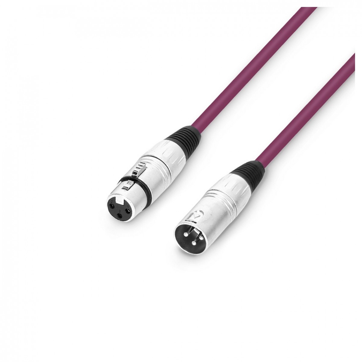 Adam Hall 3 STAR XLR Microphone Cable 1m Purple