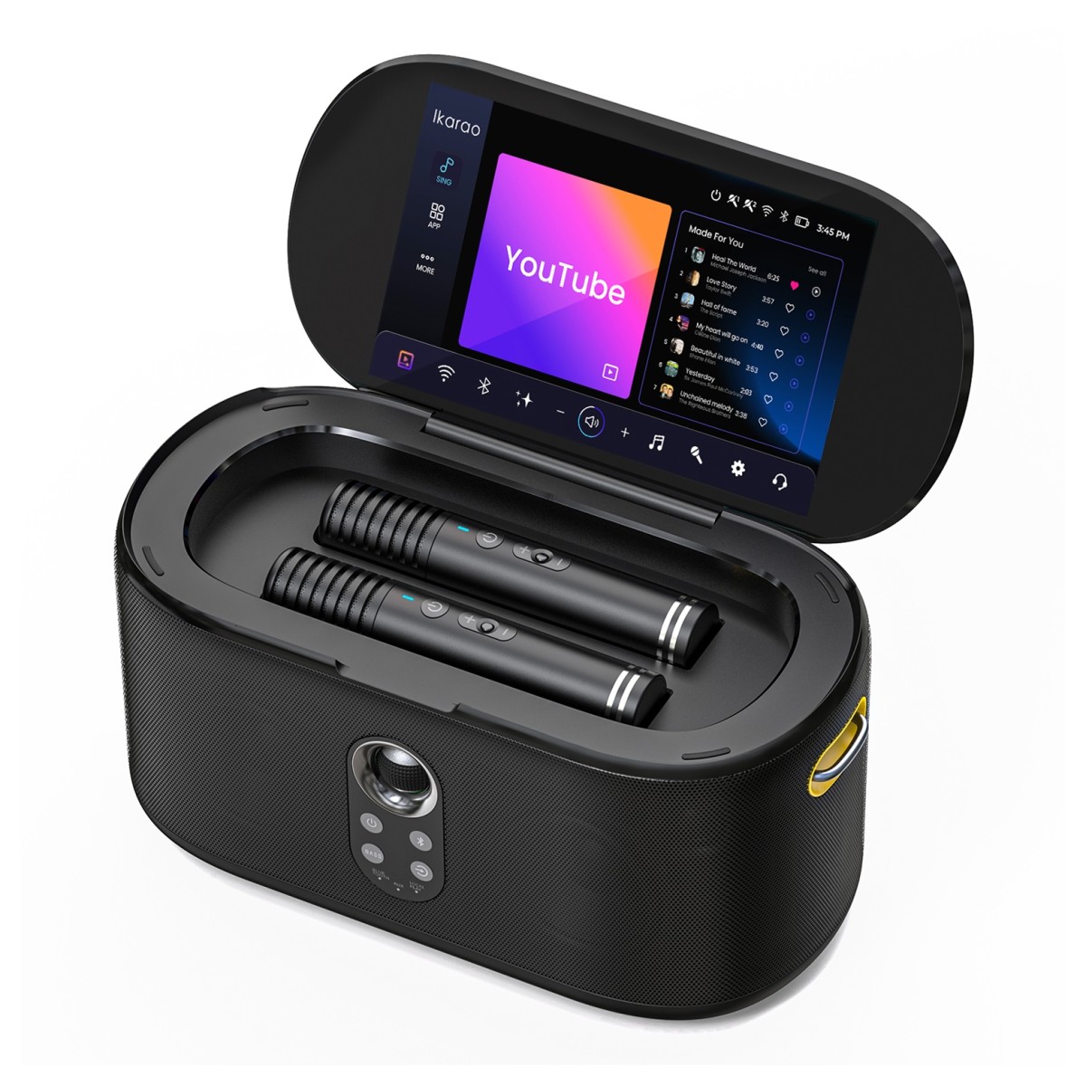 IKARAO Shell S1 Karaoke Machine with Wireless Microphones - Image 4