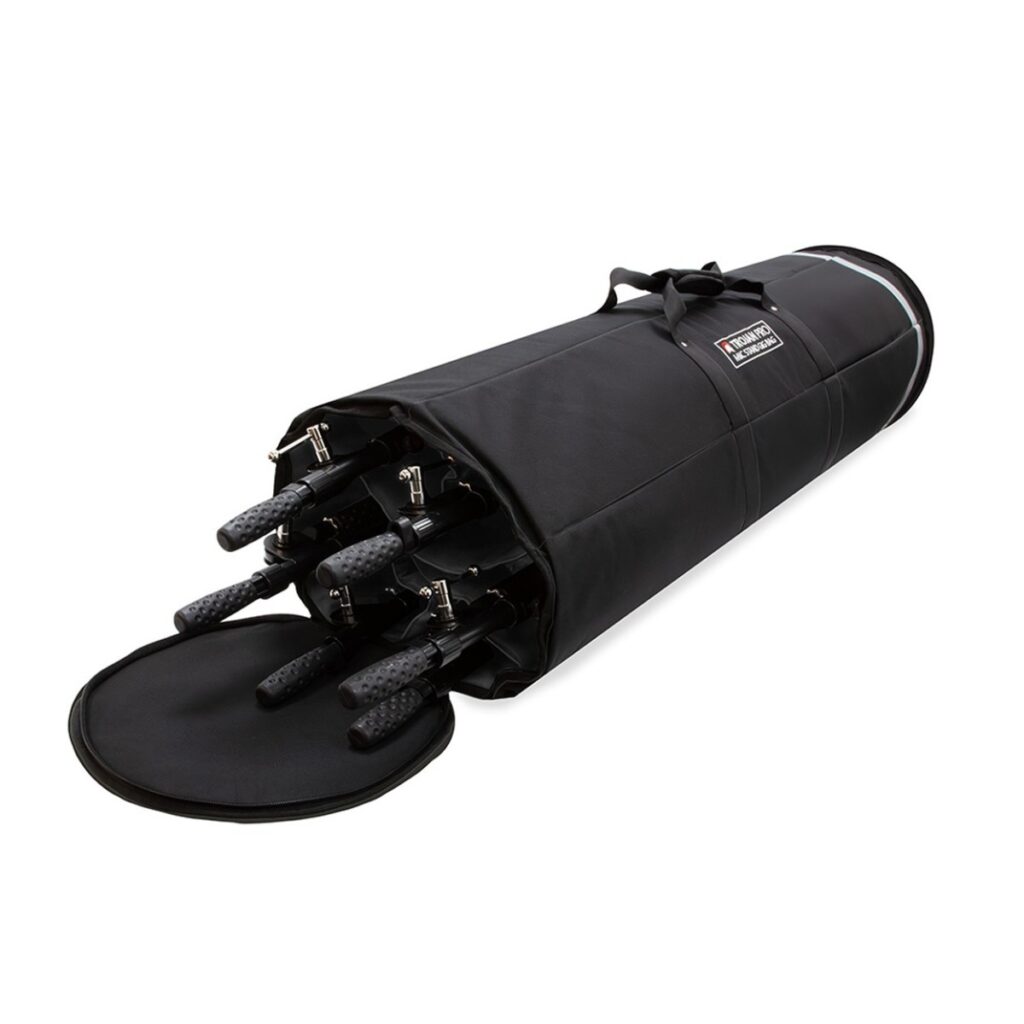 6 Trojan Pro Telescopic Boom Mic Stands with Gig Bag