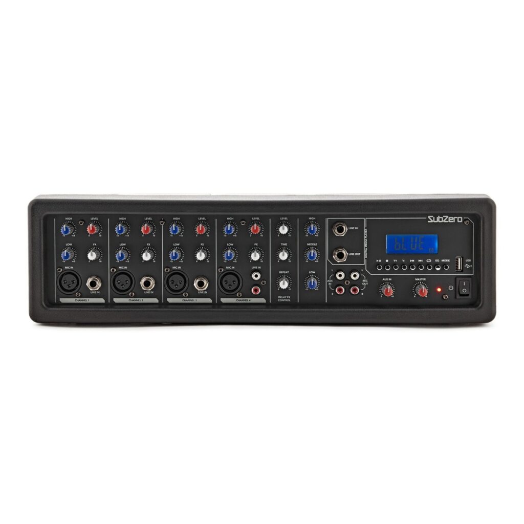SubZero SZPA-410 175W 10" PA System with Microphones and Stands