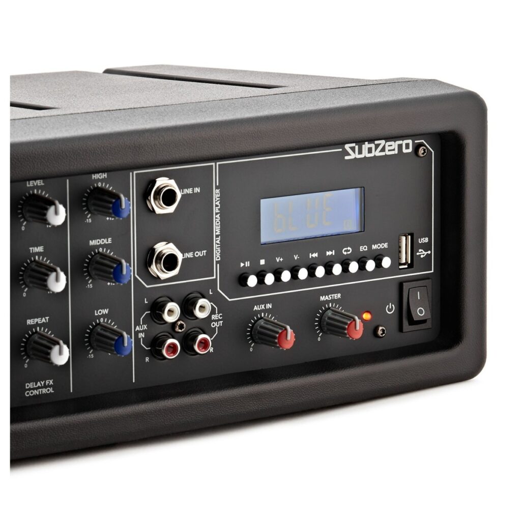 SubZero SZPA-410 175W 10" PA System with Microphones and Stands