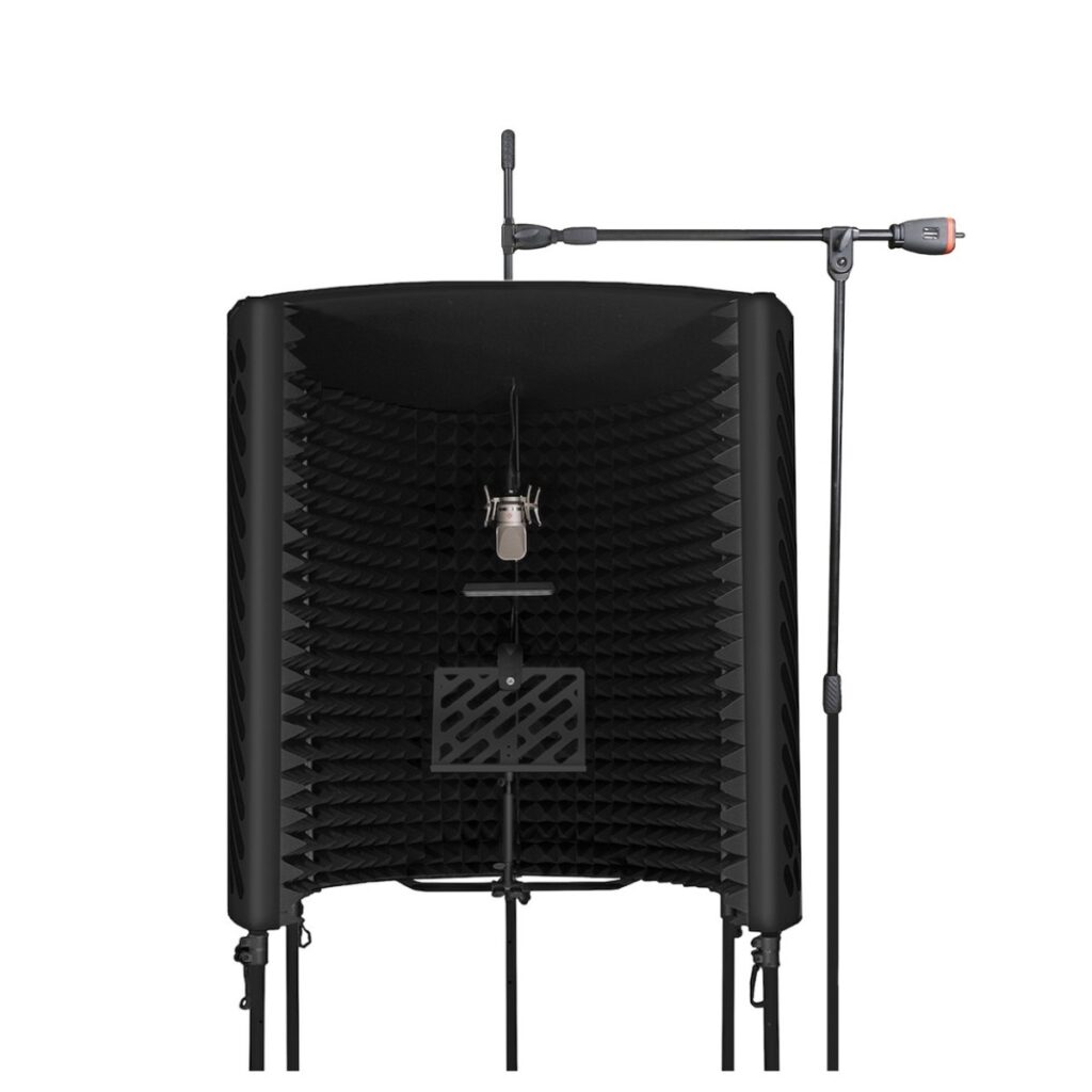 Imperative Acoustics Portable Vocal Booth with Overhead Mic Stand Black