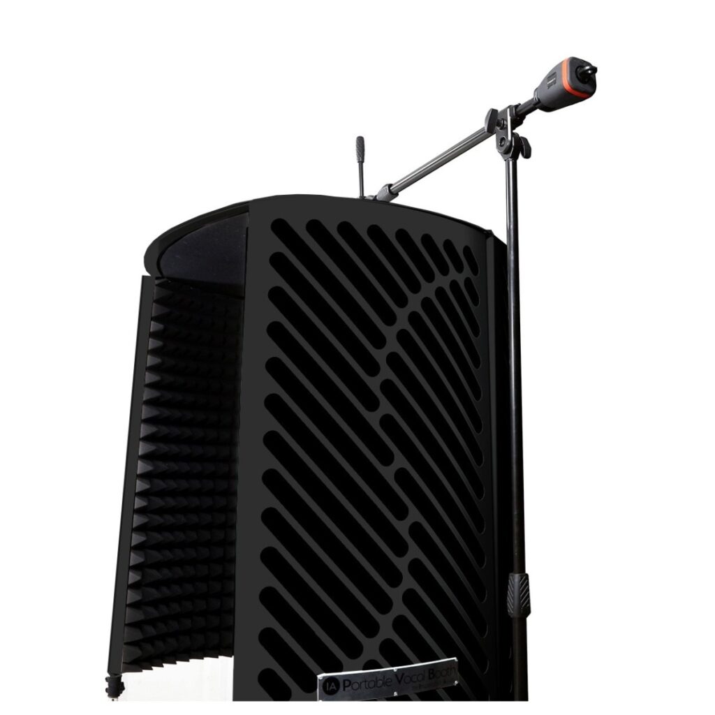 Imperative Acoustics Portable Vocal Booth with Overhead Mic Stand Black