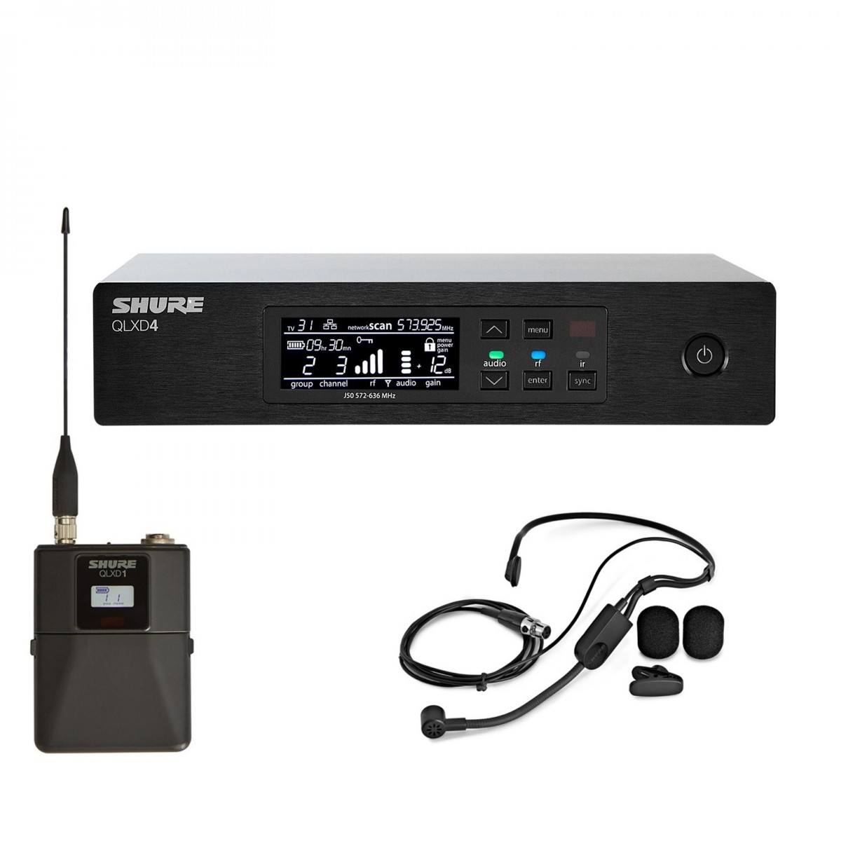 Shure QLXD Custom Wireless Headset Microphone System; K51 - Image 1