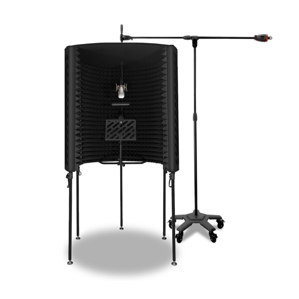 Imperative Acoustics Portable Vocal Booth with Overhead Mic Stand Black