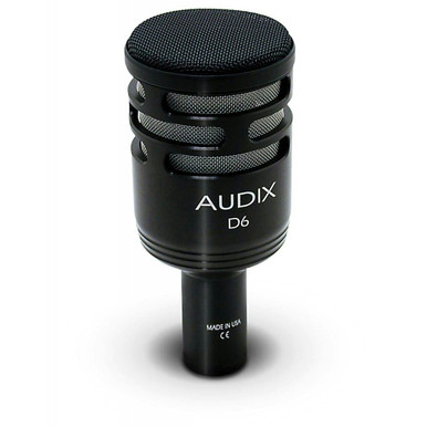 Audix D6 Kick Drum Microphone Bundle with Mic Stand and XLR Cable