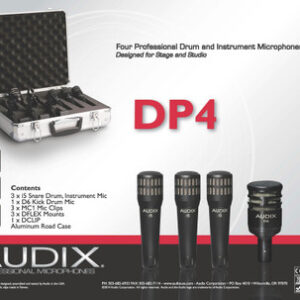 Audix DP4 Four Piece Drum Kit Microphone Set - Image 6