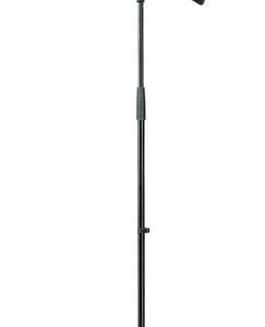 K&M 210/8 - Mic Stand With Extendable Boom Arm in Black
