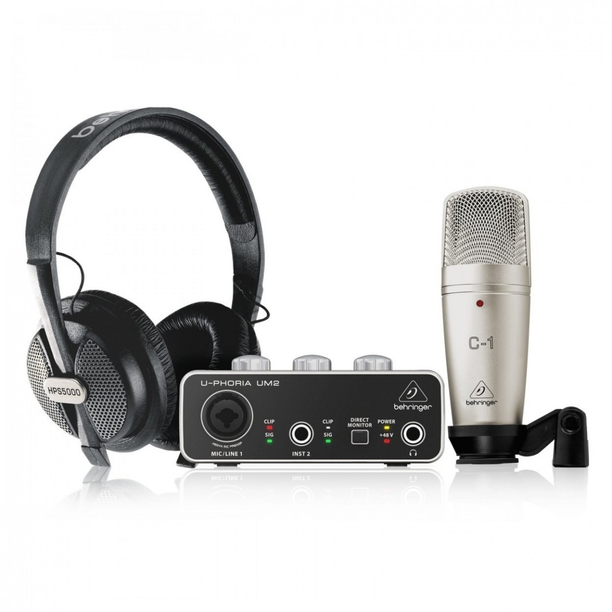 Behringer U-PHORIA STUDIO Recording Bundle - Image 1