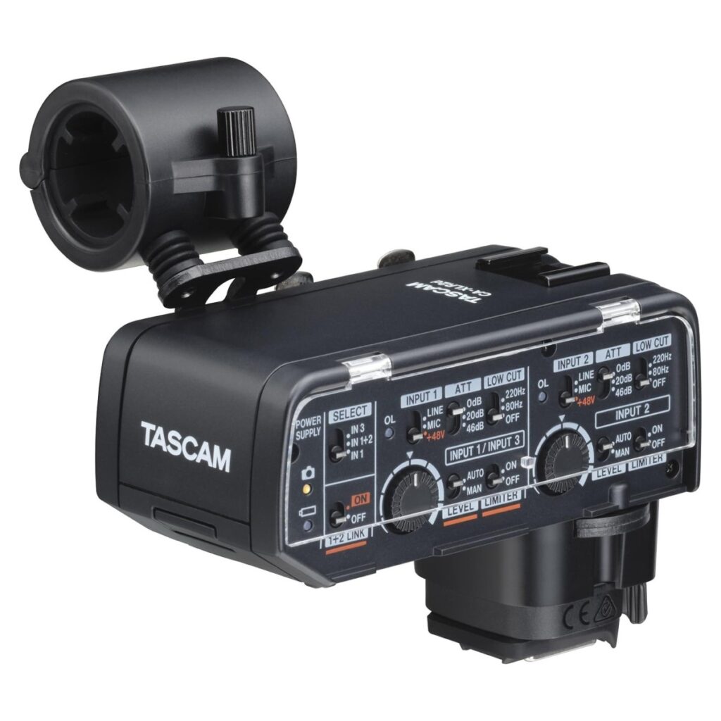 Tascam CA-XLR2d-N XLR Microphone Adapter for Mirrorless Nikon Cameras