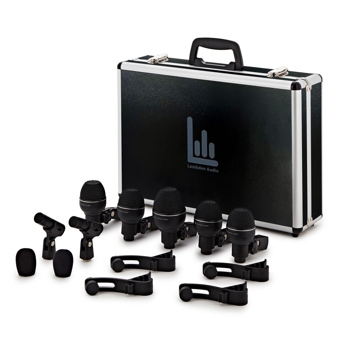 Lambden Audio DK7 Pro 7 Piece Drum Kit Mic Set - Image 1