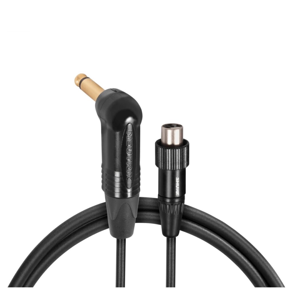 Shure WA307 Premium Right Angle Instrument Cable with Locking Thread