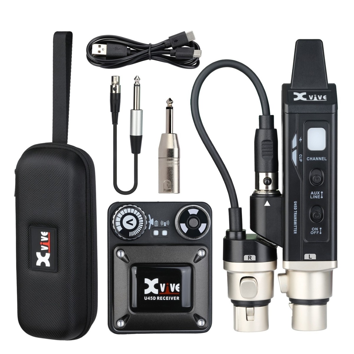 Xvive U45D 5.8GHz Stereo In-Ear Monitor Wireless System - Image 1