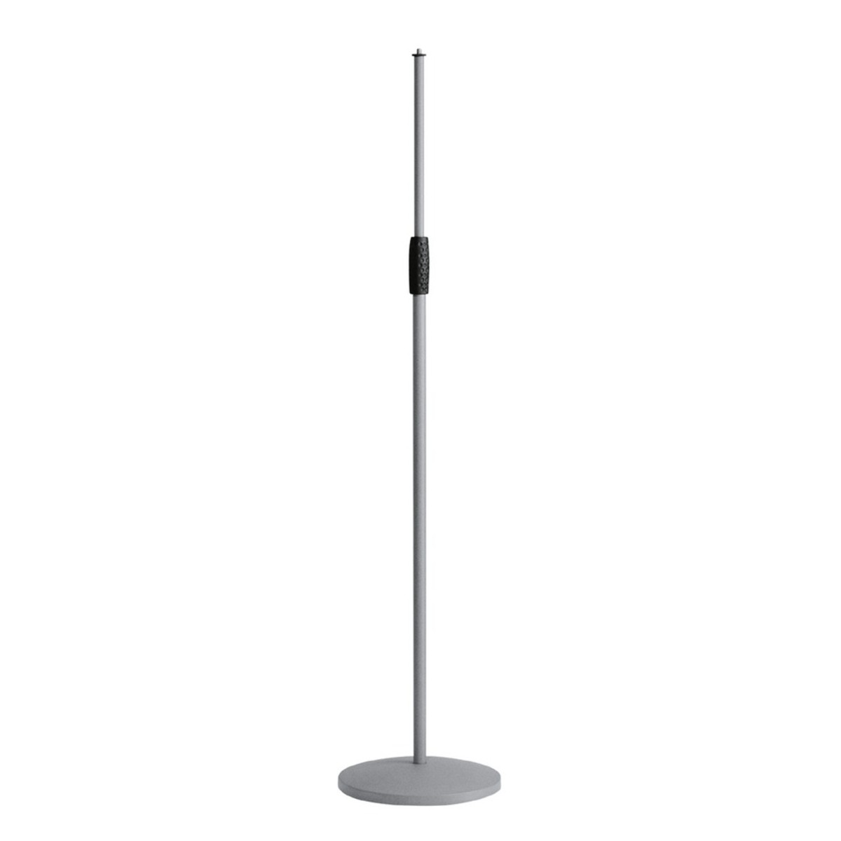 K&M 26010 Round Base Floor Microphone Stand Nickel