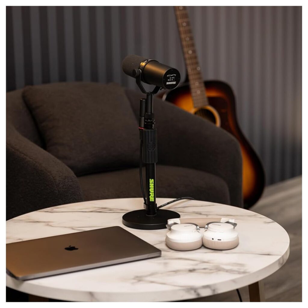 Shure Desktop Mic Stand With 6” Round Base