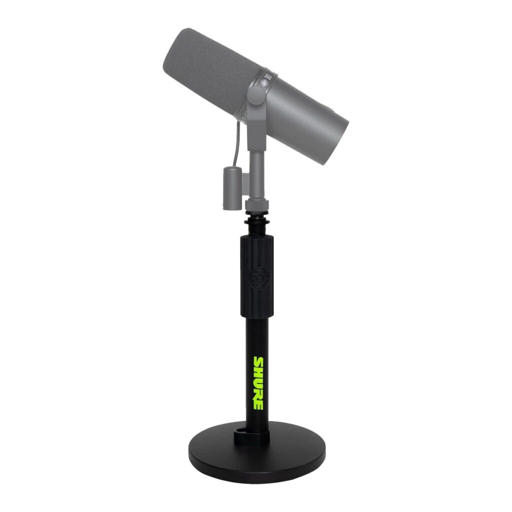 Shure Desktop Mic Stand With 6” Round Base
